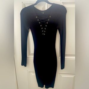 Women Autumn and Winter V-Neck dress